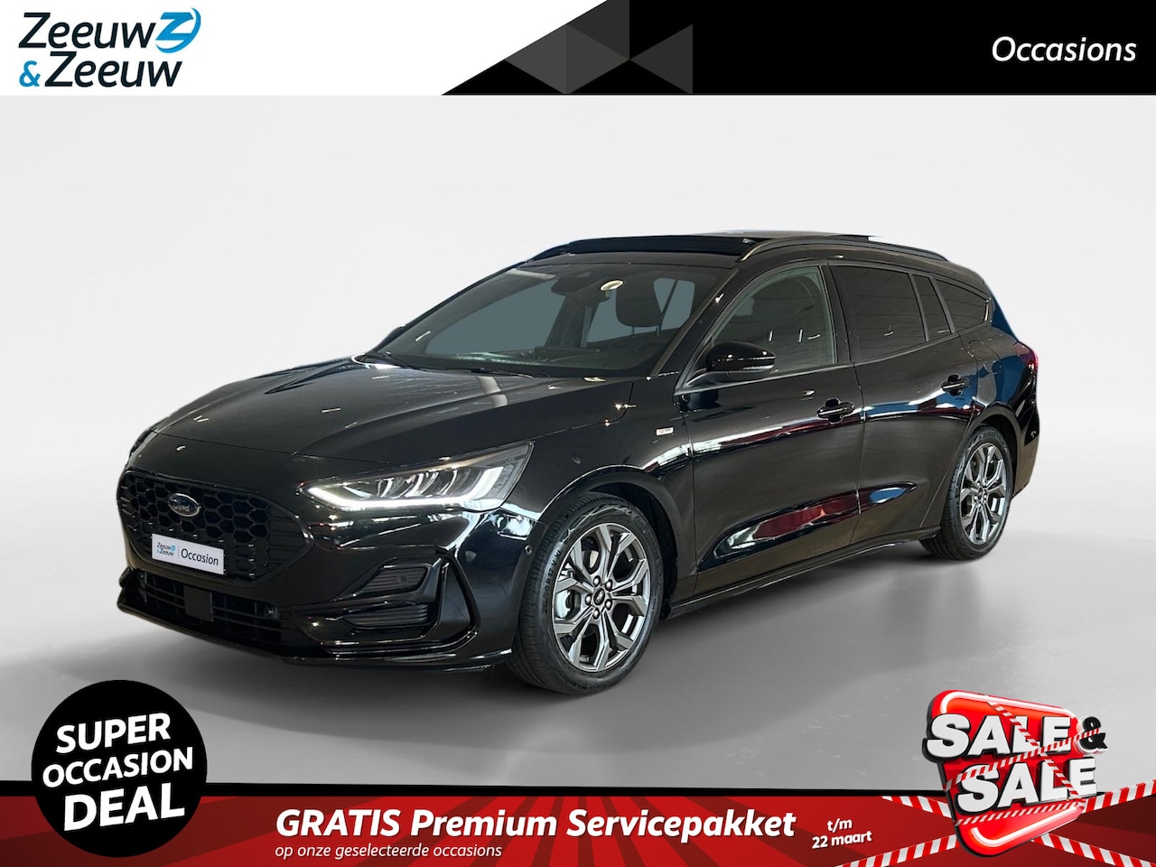 Ford Focus Wagon - 1.0 EcoBoost Hybrid ST Line X 155pk automaat | Stoel- stuur en voorruitverwarming | Panora - AutoWereld.nl