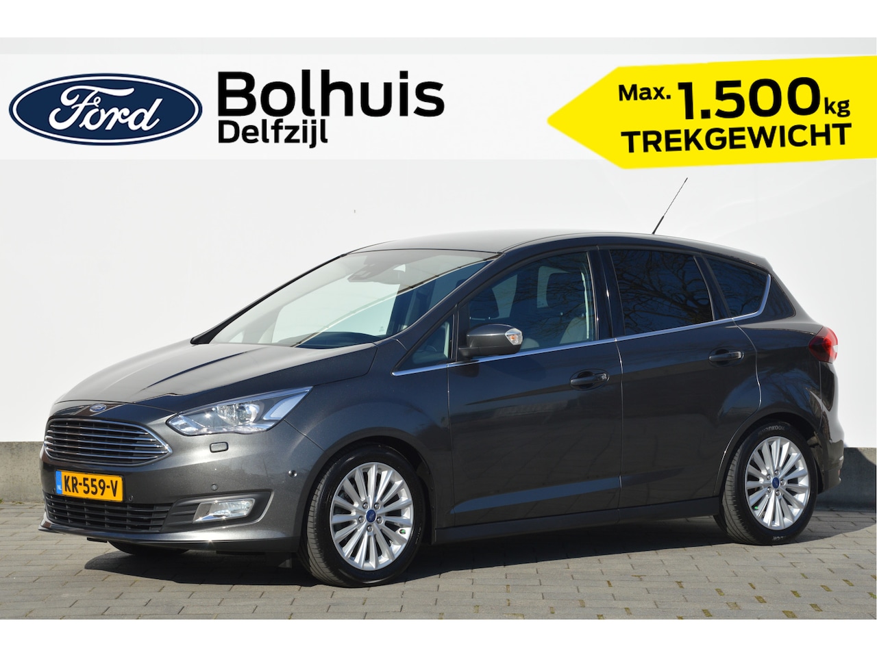 Ford C-Max - Titanium EcoBoost 150pk | Trekhaak | Xenon | Camera | El. kofferklep | 100% dealer onderho - AutoWereld.nl