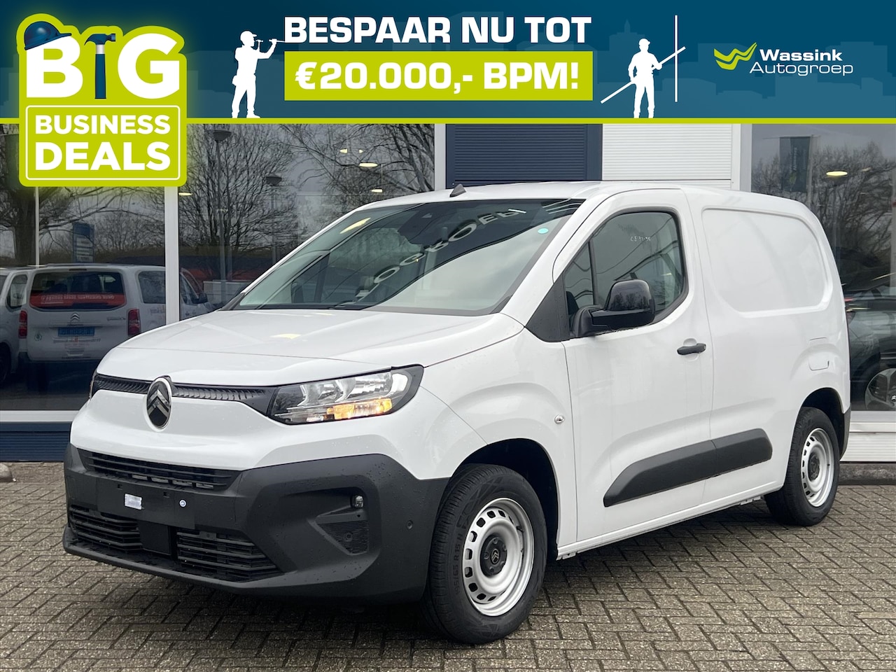 Citroën Berlingo - Van GB 1.5 BlueHDi 100pk L1 3-zits | Navigatie | Houten vloer + wand afwerking | Cruise co - AutoWereld.nl