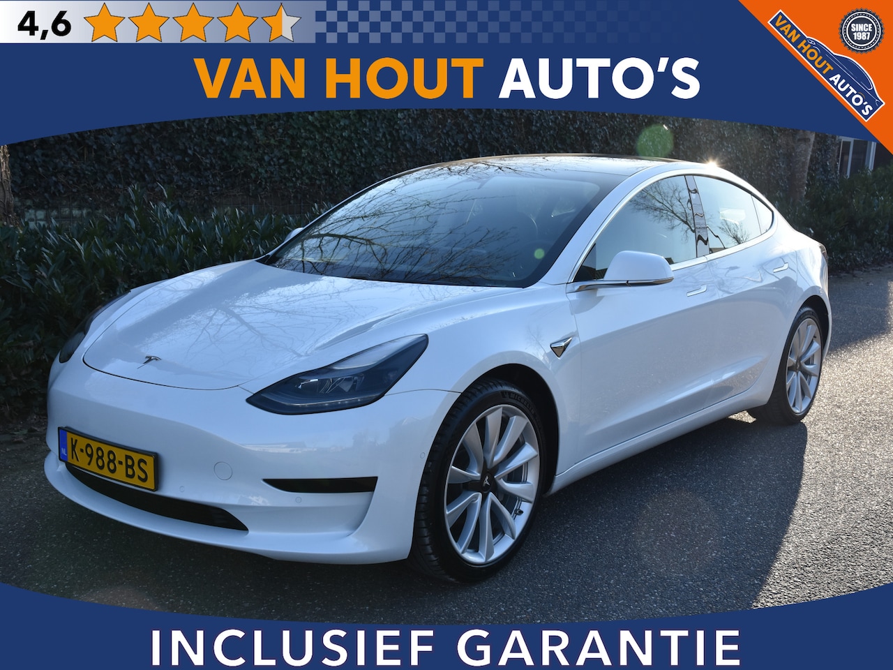 Tesla Model 3 - Standard RWD Plus 60 kWh | TREKHAAK | AUTO PILOT | 360 CAMERA - AutoWereld.nl