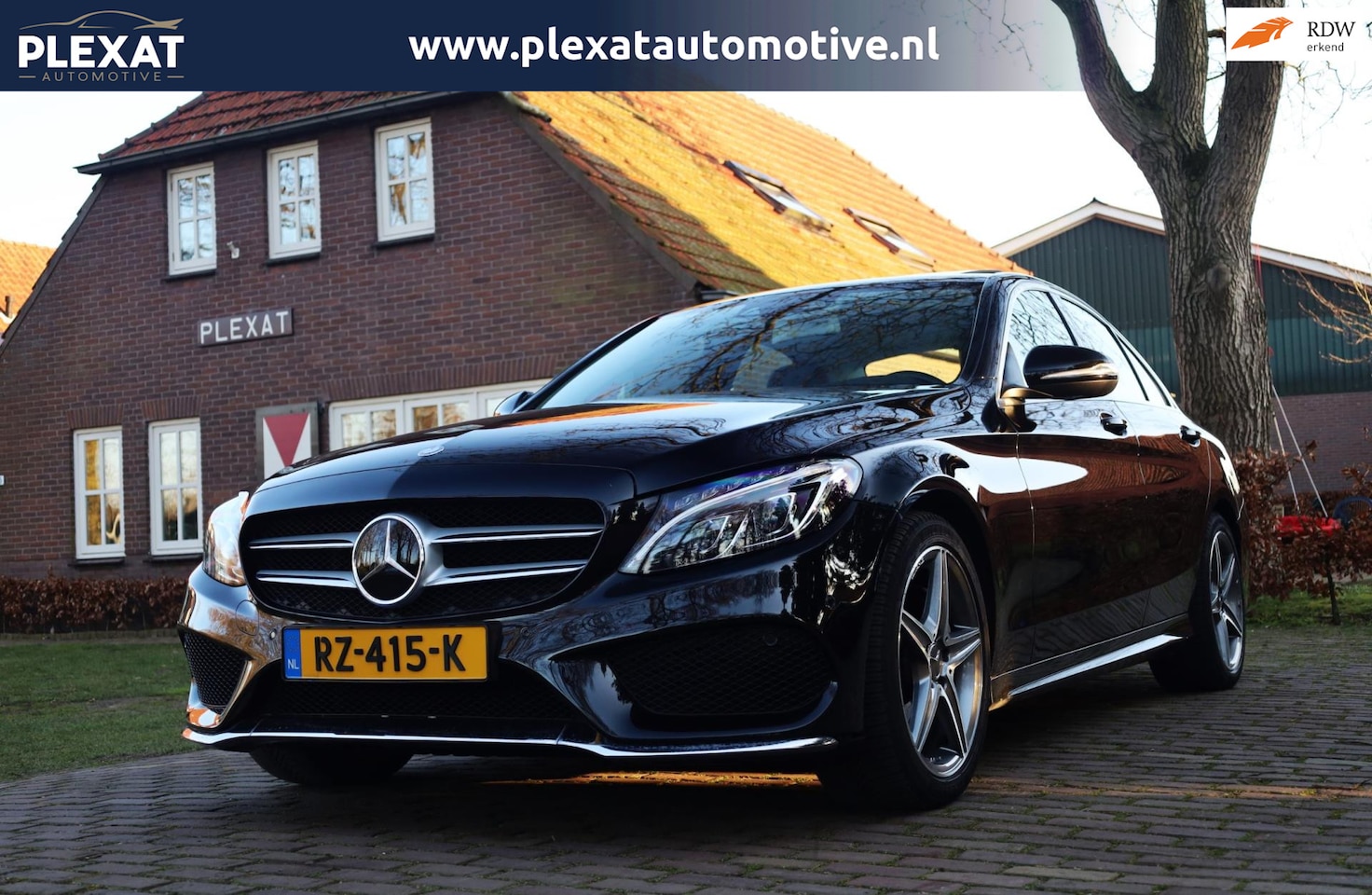 Mercedes-Benz C-klasse - 180 Prestige Aut. | AMG-Pakket | Panorama | Stoelverwarming | Dodehoekbewaking | Adap. Cru - AutoWereld.nl