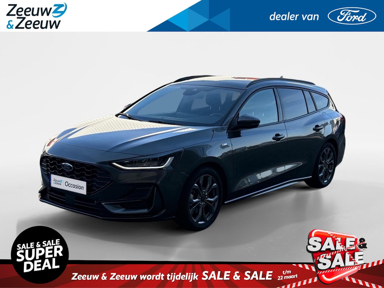 Ford Focus Wagon - 1.0 EcoBoost Hybrid ST Line | Adaptieve Cruise control | Dodehoek detectie | Stoel/Stuur/V - AutoWereld.nl