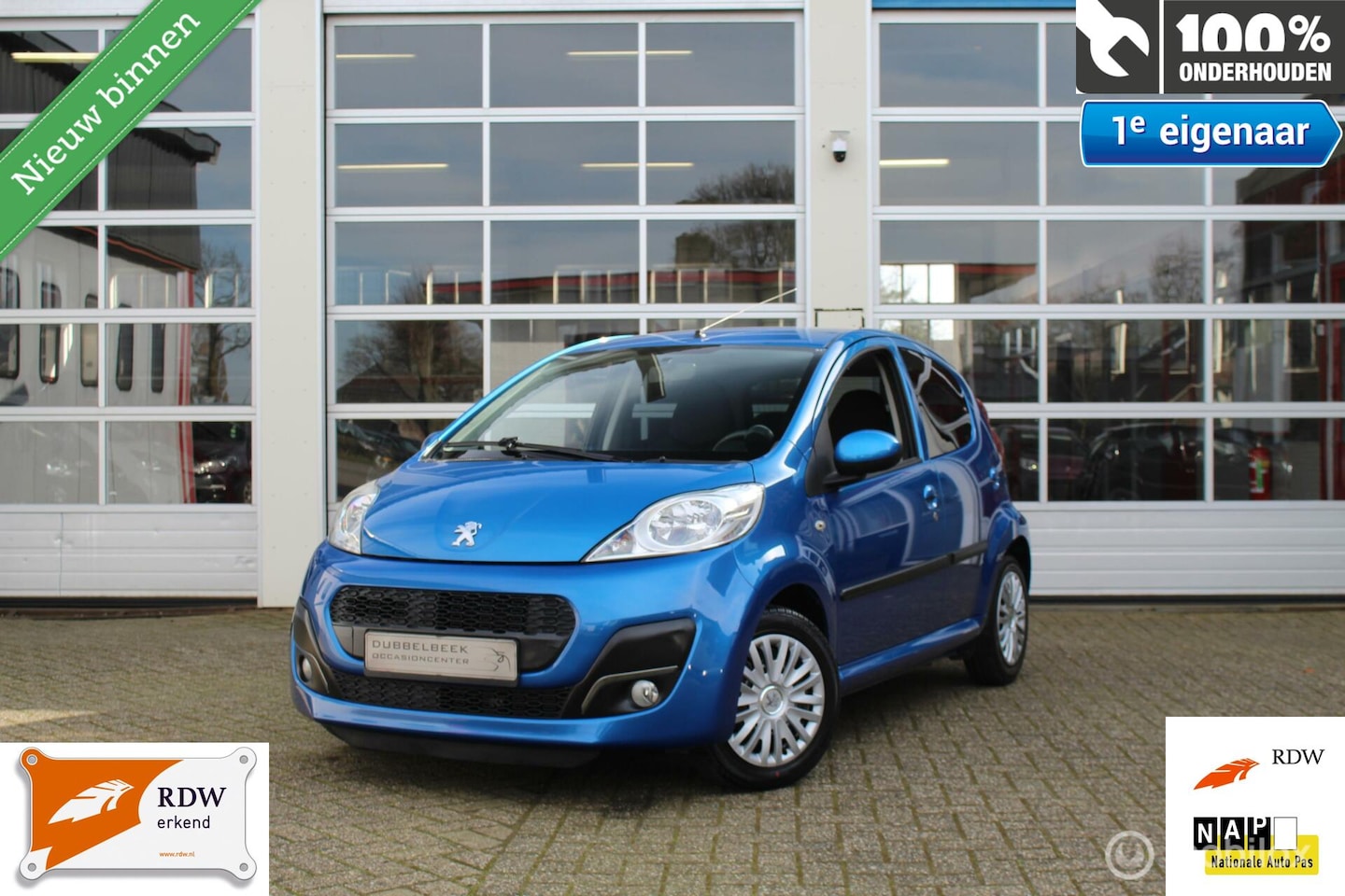 Peugeot 107 - 1.0-12V 5-Deurs Facelift Sportium Blue-Sport-Edition Ledverlichting Airconditioning Centra - AutoWereld.nl