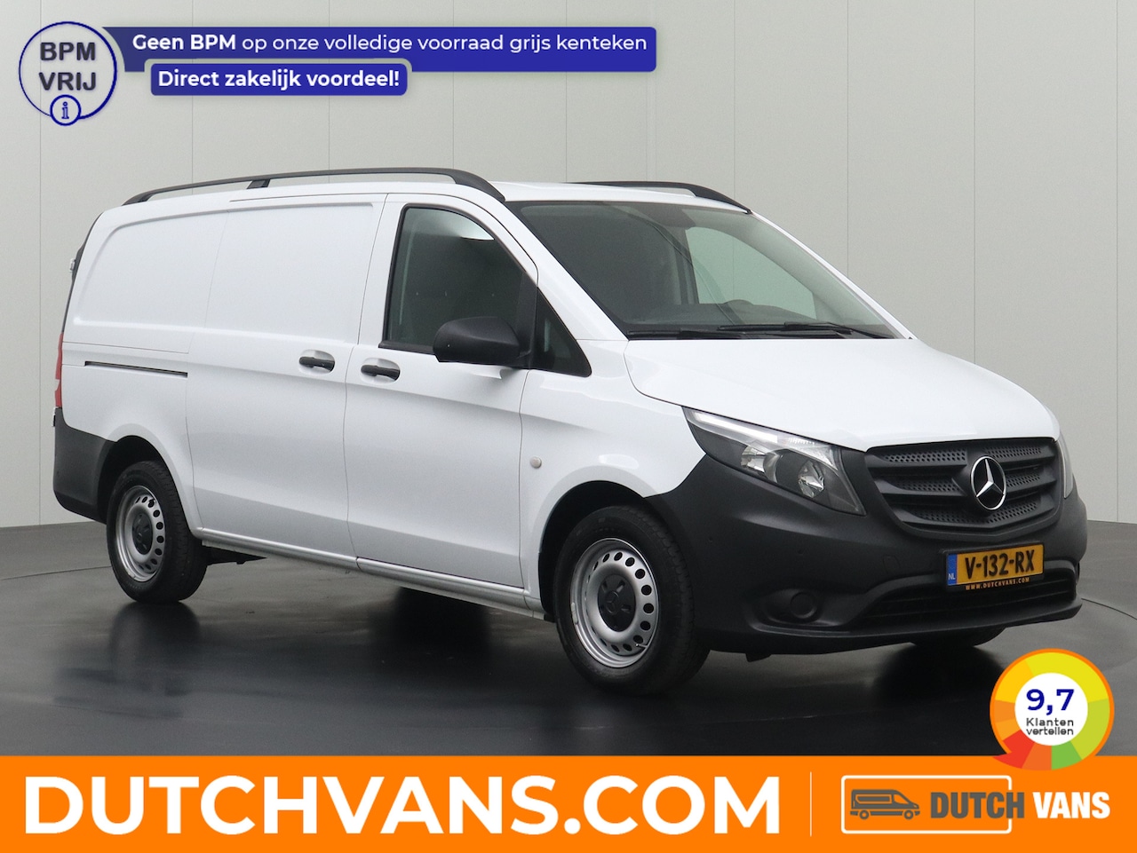 Mercedes-Benz Vito - 114CDI 7G-Tronic Automaat Lang | Airco | Cruise | 3-Persoons - AutoWereld.nl