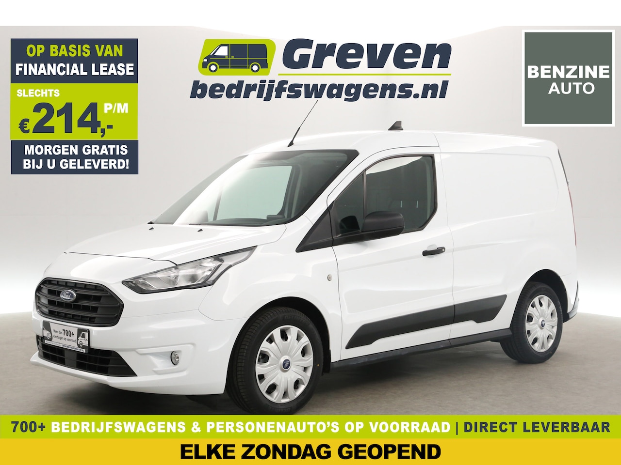 Ford Transit Connect - 1.0 Ecoboost Trend L1H1 | BENZINE | EMISSIEVRIJE ZONE | Airco Camera Carplay Parkeersensor - AutoWereld.nl