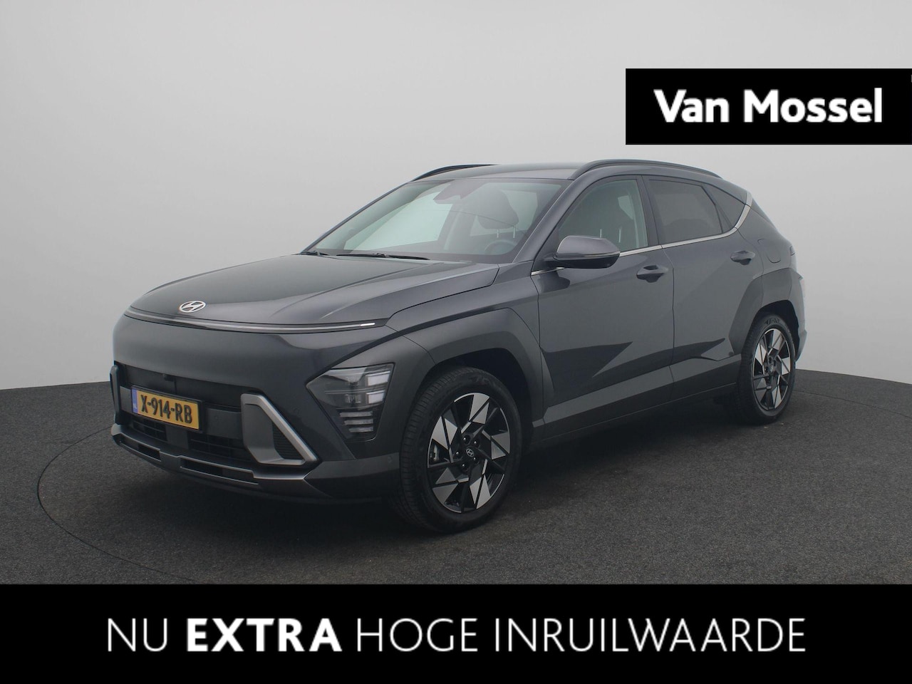 Hyundai Kona - 1.6 GDI HEV Premium | Trekhaak | Leder | 360 Camera | Navigatie | Climate control | Stoelv - AutoWereld.nl