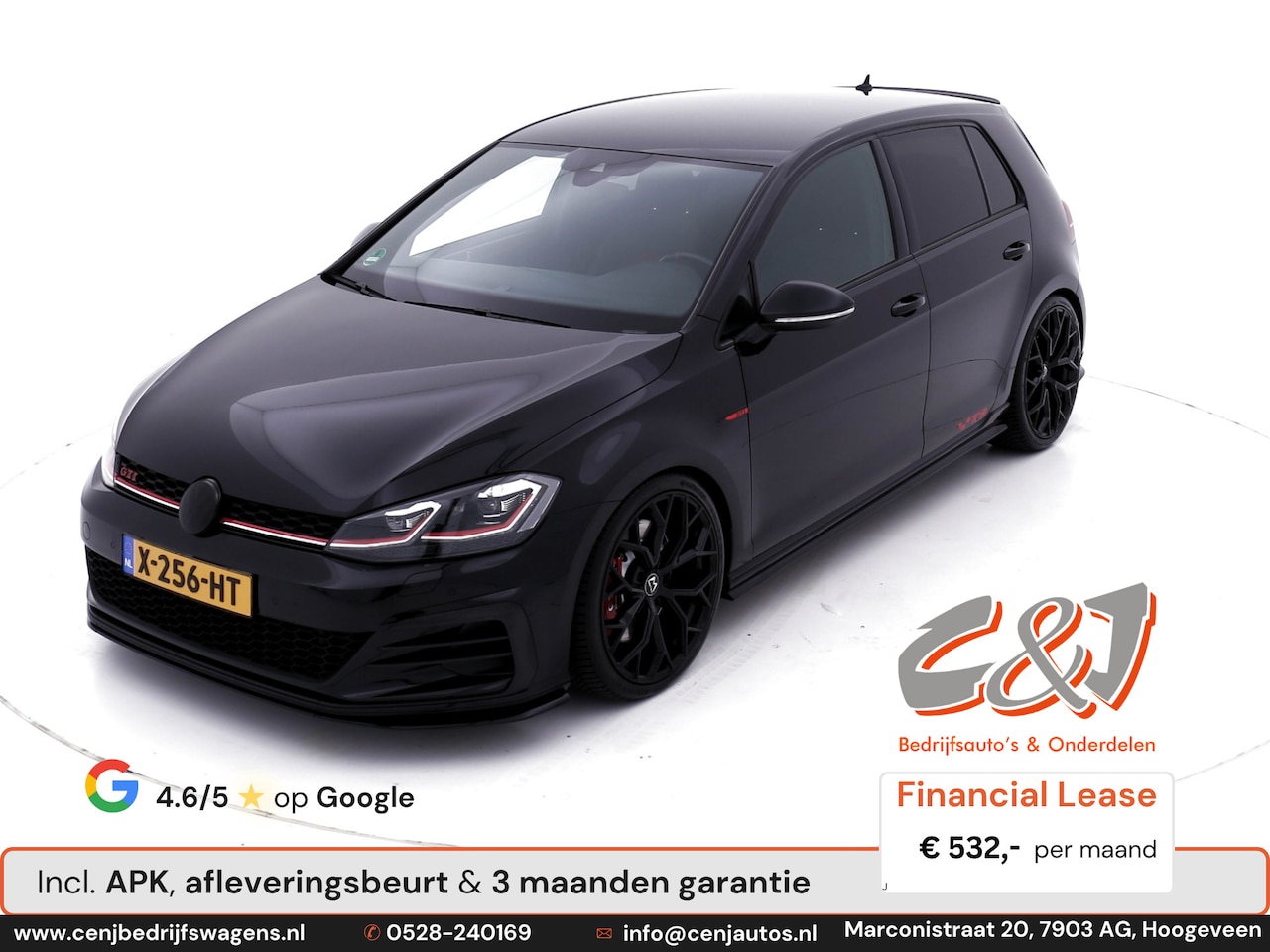 Volkswagen Golf - 2.0 TSI GTI TCR 290 pk airco apple akra cruise 19 inch lease 532,- p/md - AutoWereld.nl