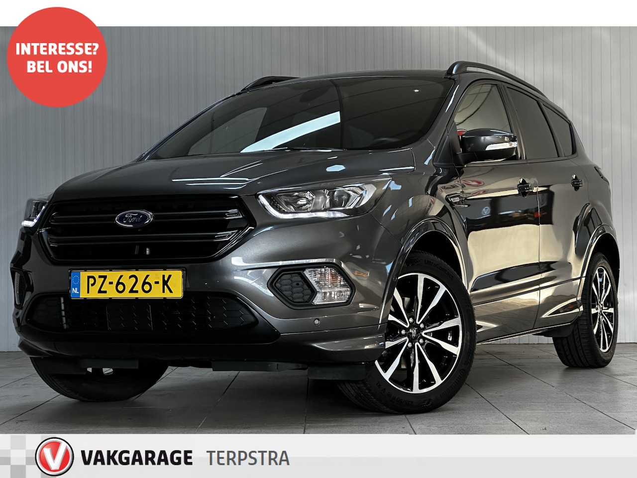 Ford Kuga - 1.5 EcoBoost ST Line/ Trekhaak/ Half Leder - Alcantara/ Camera/ 18'' LMV/ Zwarte-Hemel/ El - AutoWereld.nl