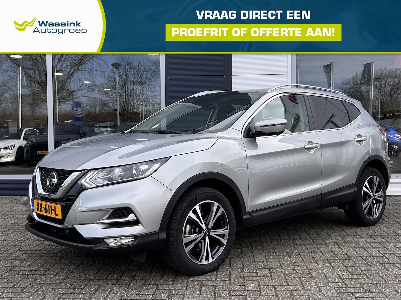 Nissan Qashqai - 1.6 DIG-T 163pk N-Connecta | Navigatie | Airco | Parkeercamera | Parkeersensoren voor en a - AutoWereld.nl