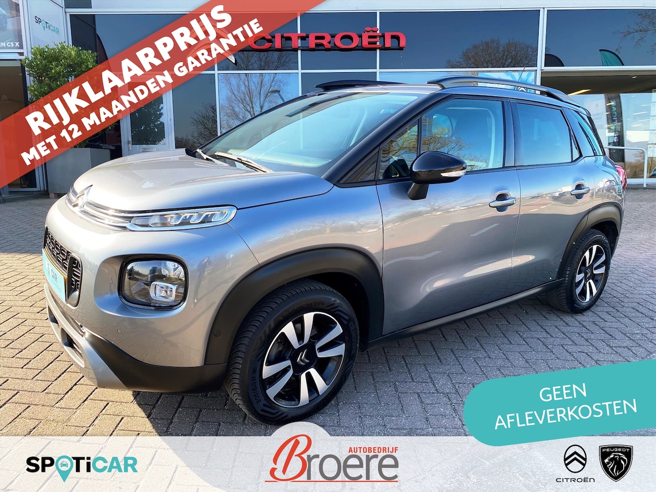 Citroën C3 Aircross - 1.2 Turbo 110pk EAT6 Automaat Shine | navigatie, keyless, dodehoekdetectie, 16 inch velgen - AutoWereld.nl