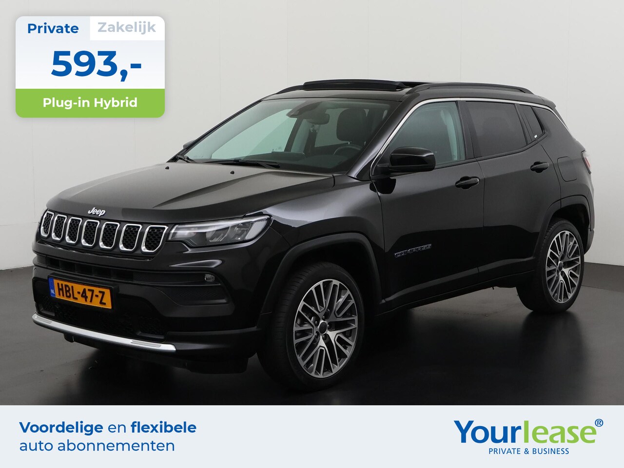 Jeep Compass - 4xe 190 PHEV Limited | All-in 593,- Private Lease | Zondag Open! - AutoWereld.nl