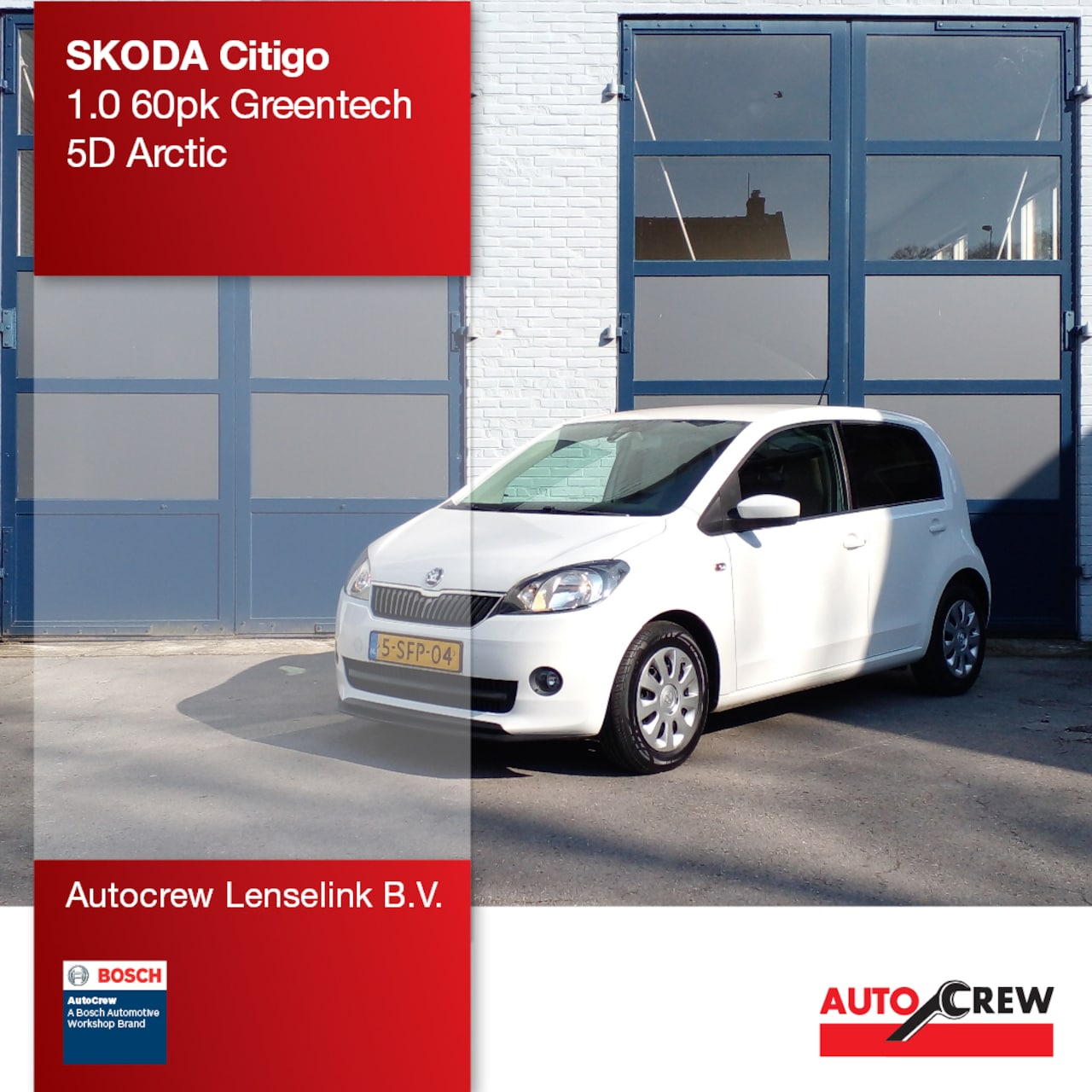 Skoda Citigo - 1.0 60pk Greentech 5D Arctic | Origineel NL | - AutoWereld.nl