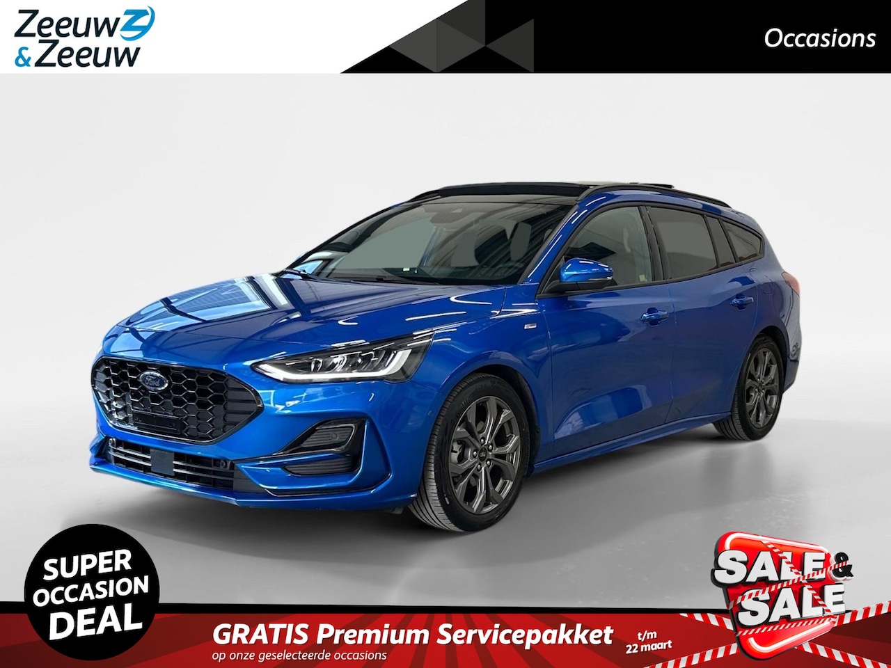 Ford Focus Wagon - 1.0 EcoBoost Hybrid ST Line X 155pk automaat | Stoel- stuur en voorruitverwarming | Panora - AutoWereld.nl