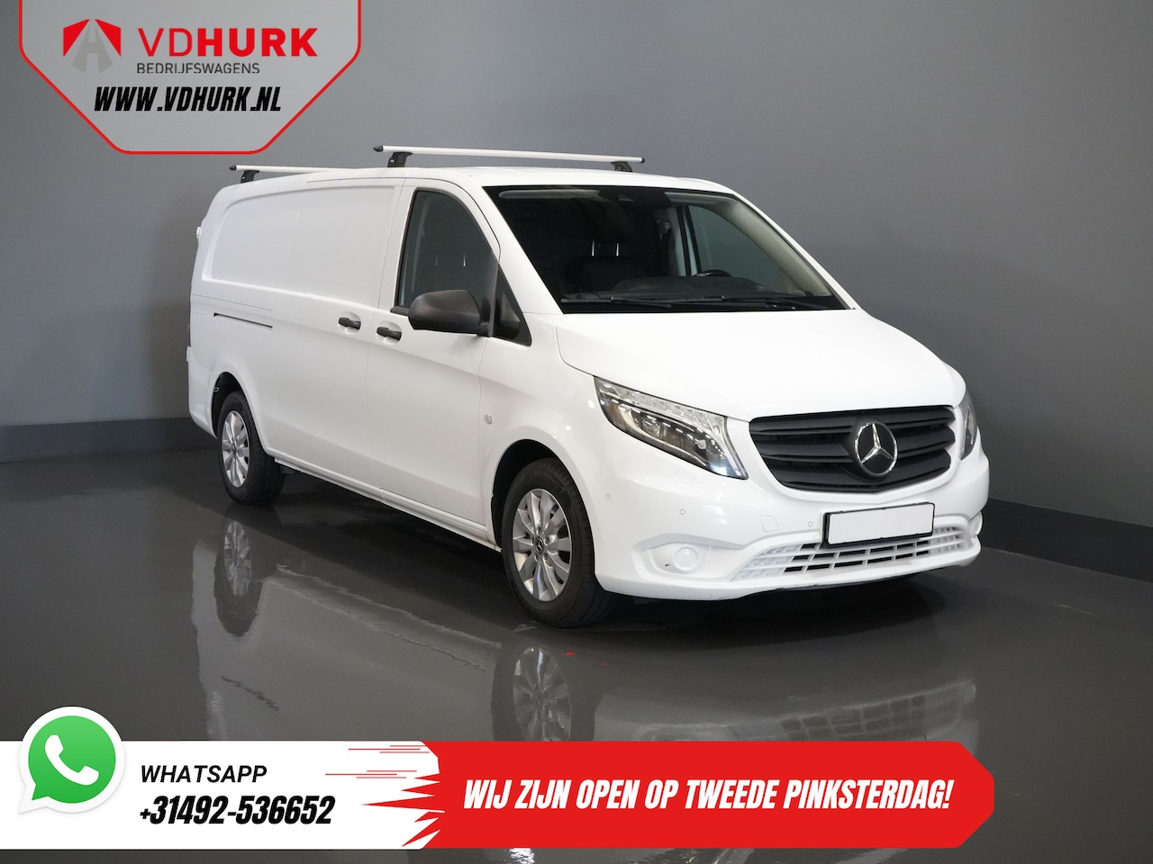 Mercedes-Benz Vito - 116 CDI Aut. L3 BPM VRIJ LED/ Carplay/ Standkachel/ LMV/ Cruise/ Camera/ PDC/ Trekhaak - AutoWereld.nl