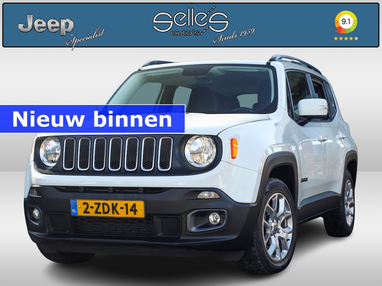 Jeep Renegade - 1.4 MultiAir Longitude Navigatie | Airco | Keyless - AutoWereld.nl