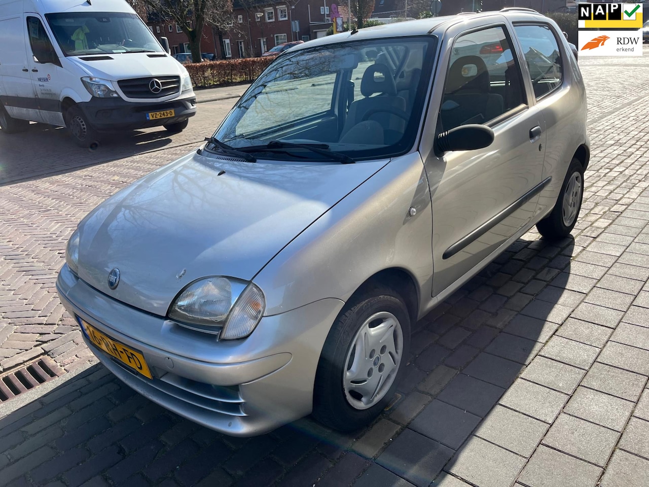 Fiat Seicento - 1.1 Active / nieuwe apk met stuurbekrachtiging! - AutoWereld.nl