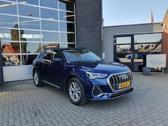 Audi Q3 - 45 TFSI E-Hybride PHEV, Navarrablauw, S-line, LED, camera, adaptive cruise, zwenkbare trek