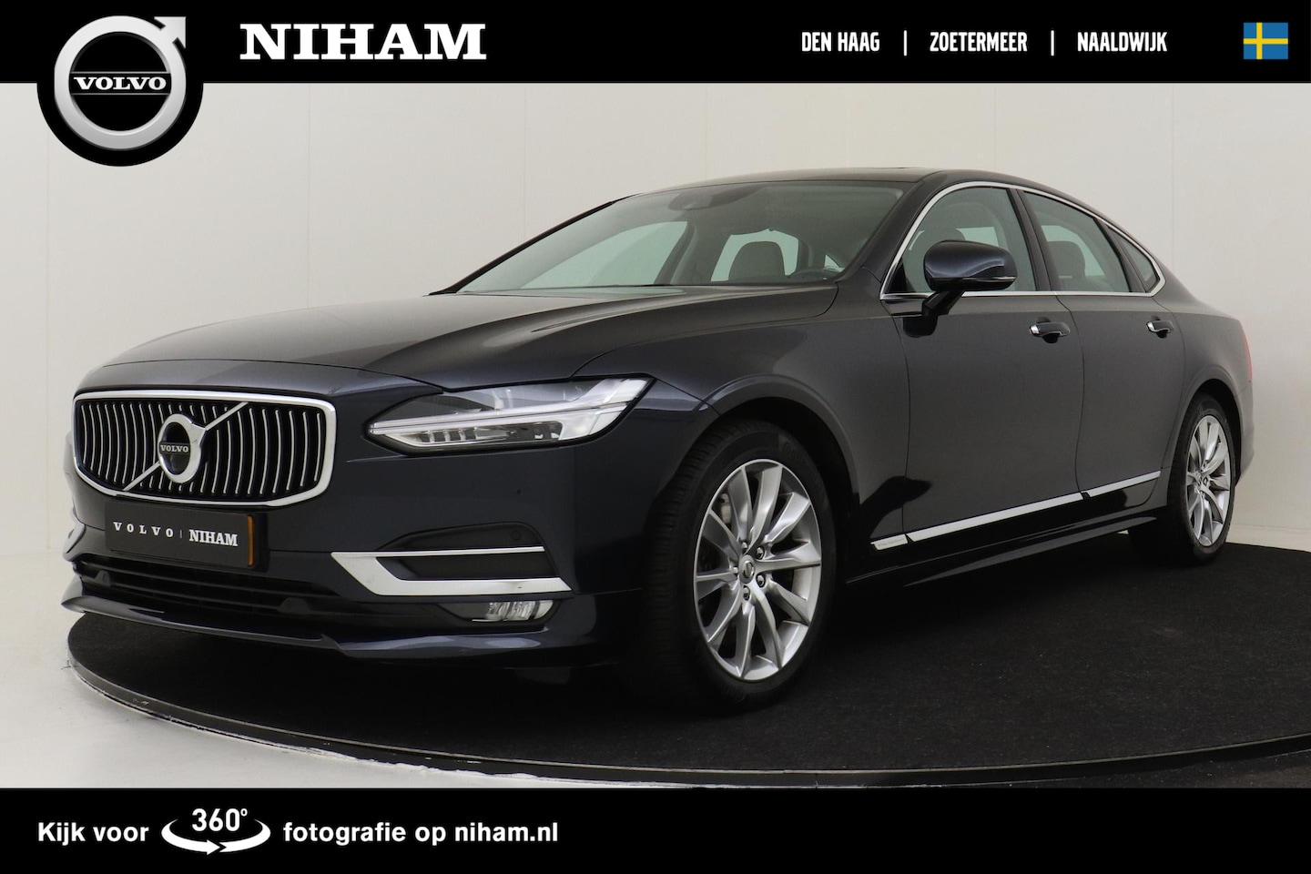 Volvo S90 - T4 AUT. BUSINESS LUXURY + -PANO.DAK|360°CAM|GEVENT.LEDER+MASSAGE|ADAP.CUISE|POWER-SEATS|HE - AutoWereld.nl