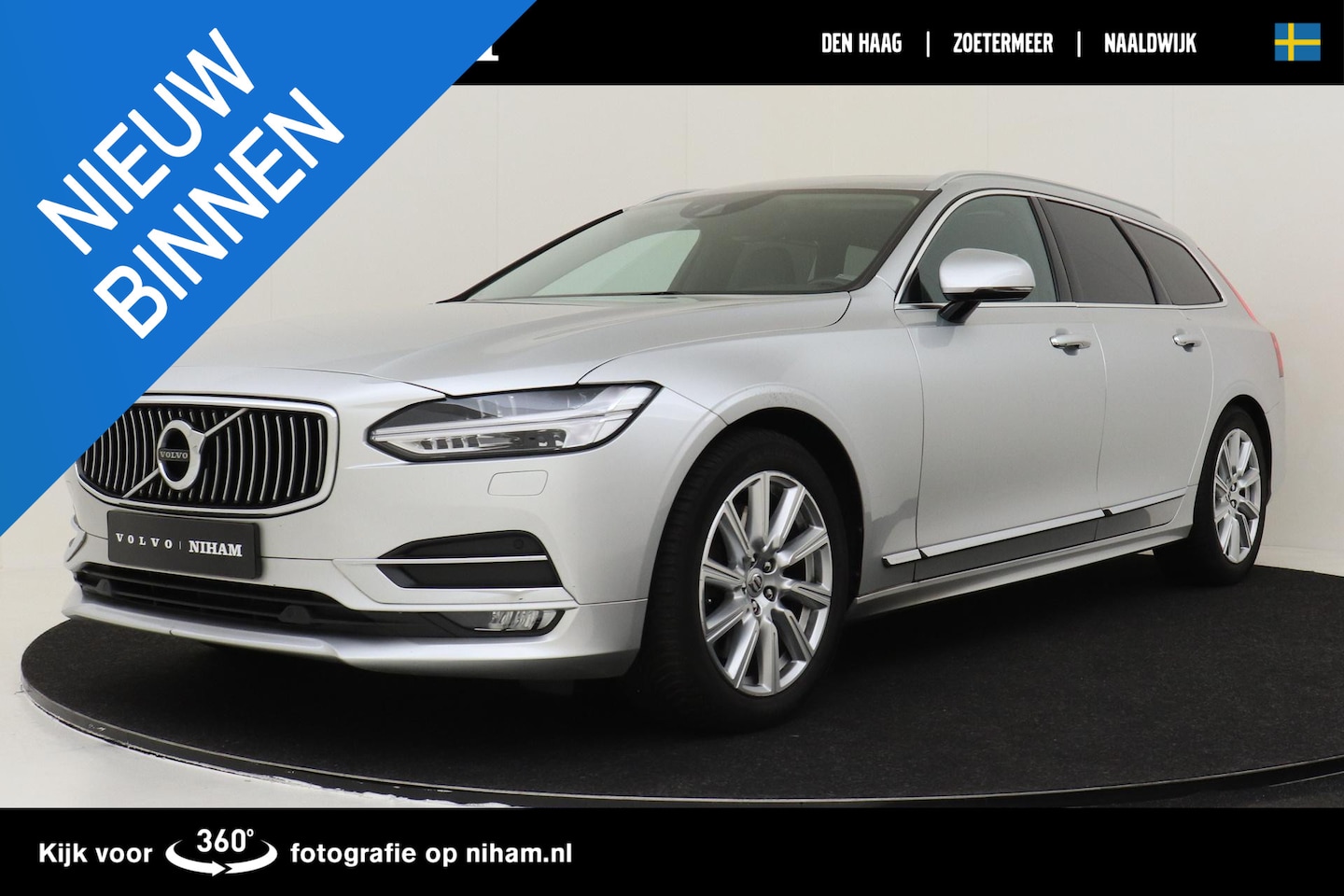 Volvo V90 - T5 AUT. INSCRIPTION -PANO.DAK|GEVENT.LEDER+MASSAGE|TREKHAAK|HARMAN/KARDON|POLESTAR-OPT. - AutoWereld.nl