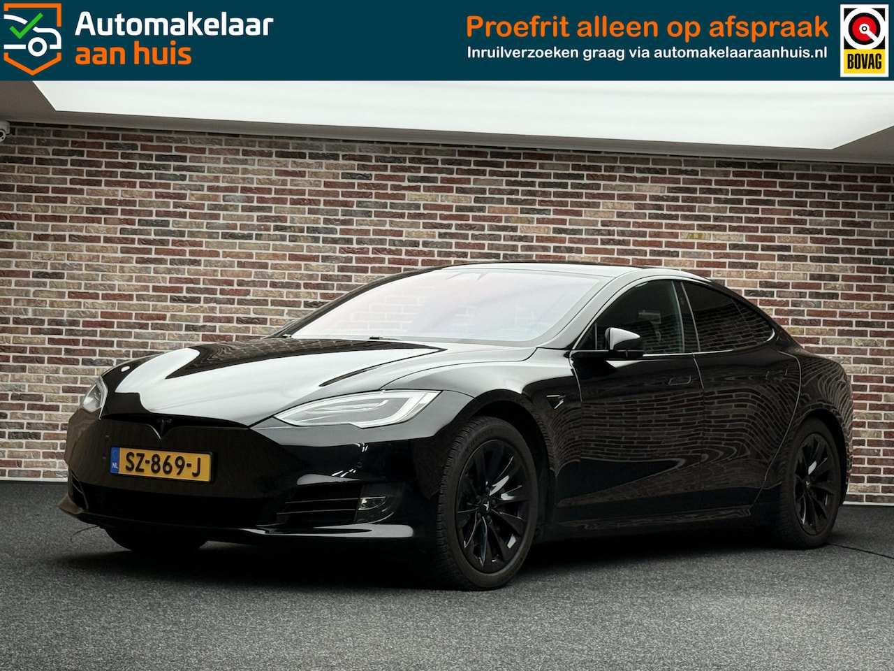 Tesla Model S - 75D Base Panoramadak Camera Leder - AutoWereld.nl