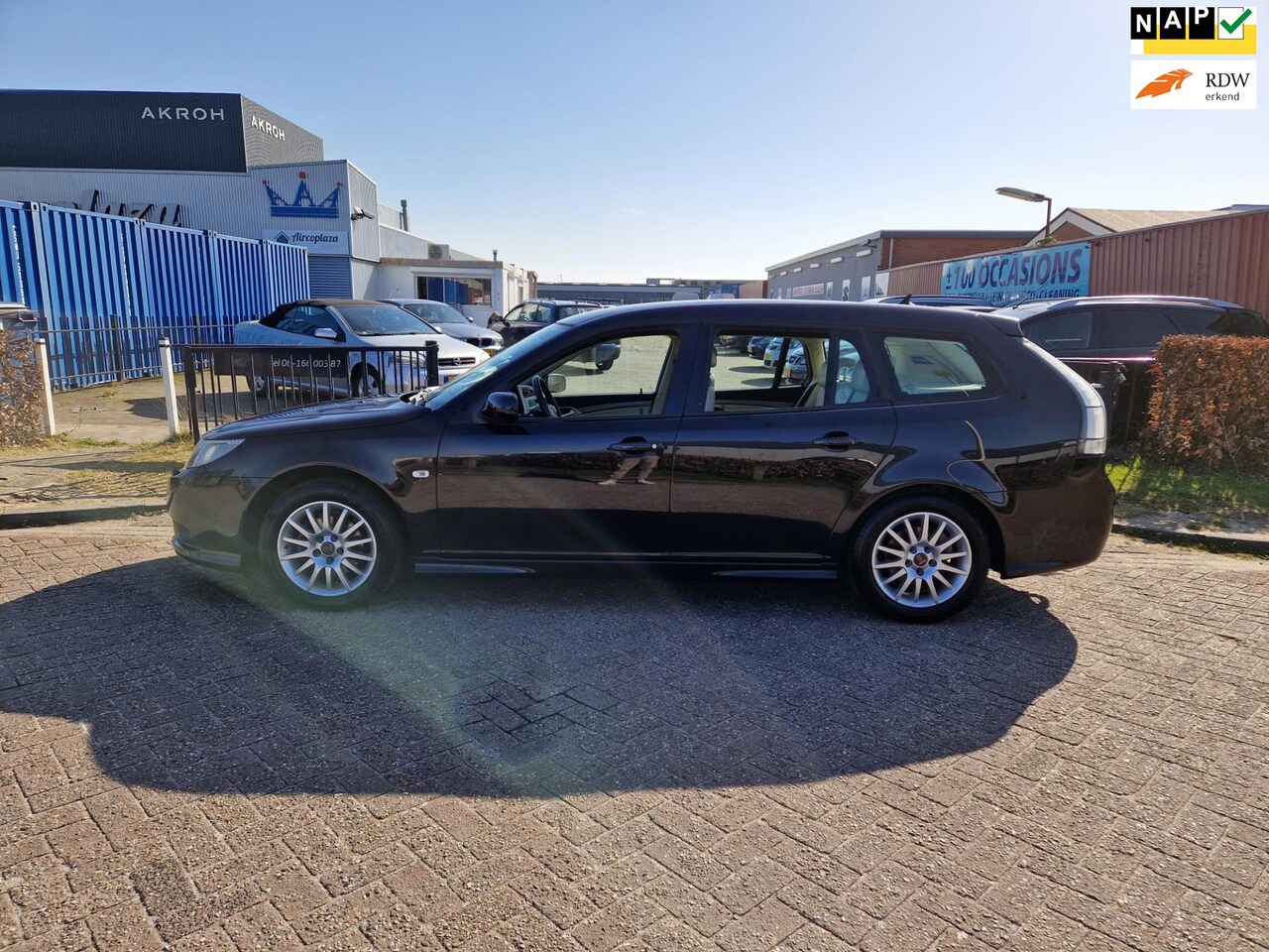 Saab 9-3 Sport Estate - 1.9 TiD Linear/LIEFHEBBER/KLR, ZWART!! - AutoWereld.nl