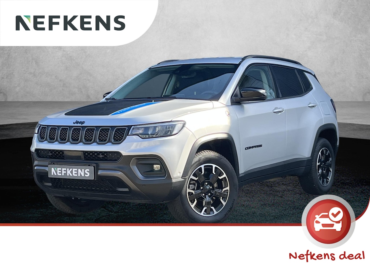 Jeep Compass - 4XE 240pk Trailhawk Automaat | Plug-in Hybrid | Achteruitrijcamera | Navigatie - AutoWereld.nl