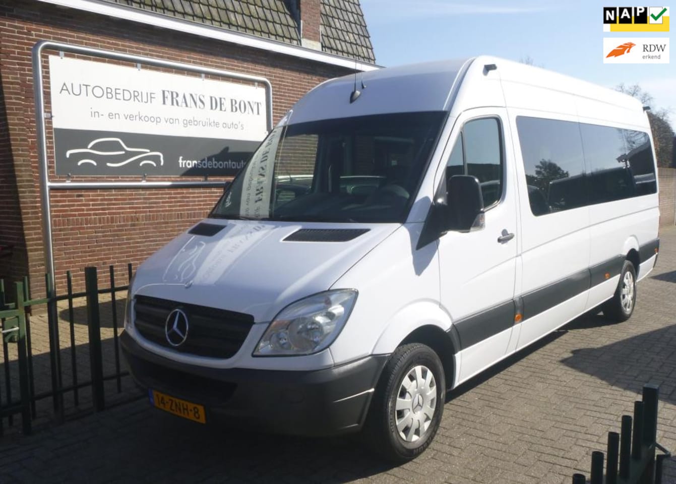 Mercedes-Benz Sprinter - 313 2.2 CDI 432 HD AIRCO 9 PEROONS ZEER MOOI € 8250 EX BTW - AutoWereld.nl