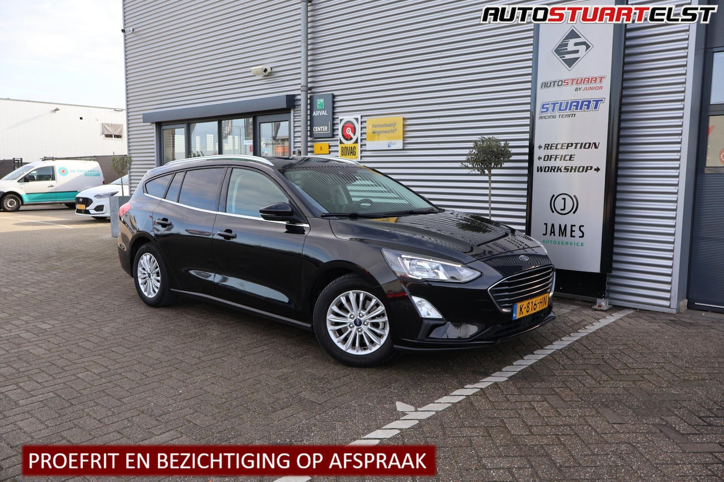 Ford Focus Wagon - Hybrid Titanium Business 125Pk | Stuur / Stoel Verwarming | Camera | AFTrekhaak | Navi | D - AutoWereld.nl