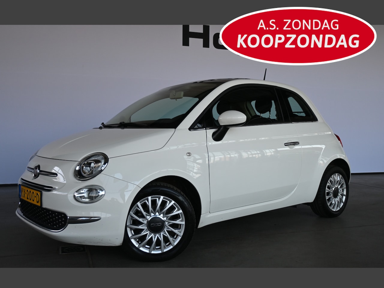 Fiat 500 - 0.9 TwinAir Turbo Lounge Automaat Airco Panoramadak Goed Onderhouden! Inruil Mogelijk! - AutoWereld.nl