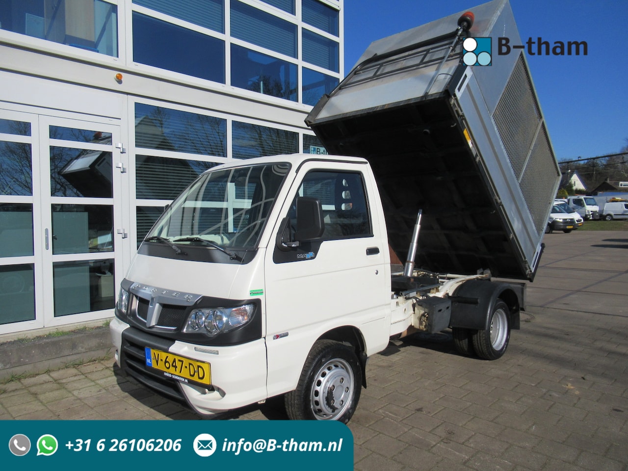 Piaggio Porter - 1.3 61KW Maxxi AIRCO Kipper + Hekken Type maxxi L ? - AutoWereld.nl