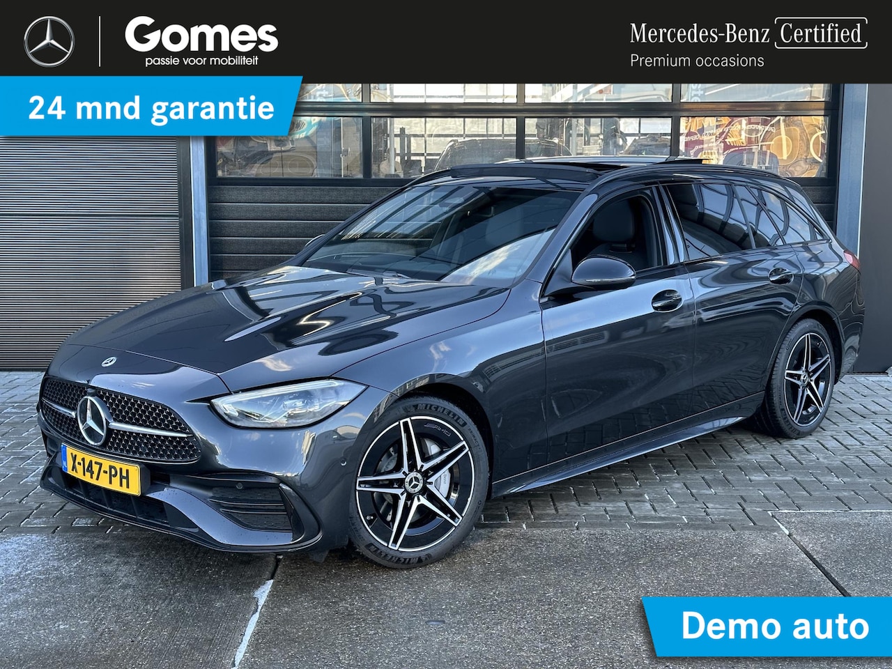 Mercedes-Benz C-klasse Estate - 180 AMG Line | Nightpakket | Panoramadak | Achteruitrijcamera | Memorystoelen verwarmd | S - AutoWereld.nl