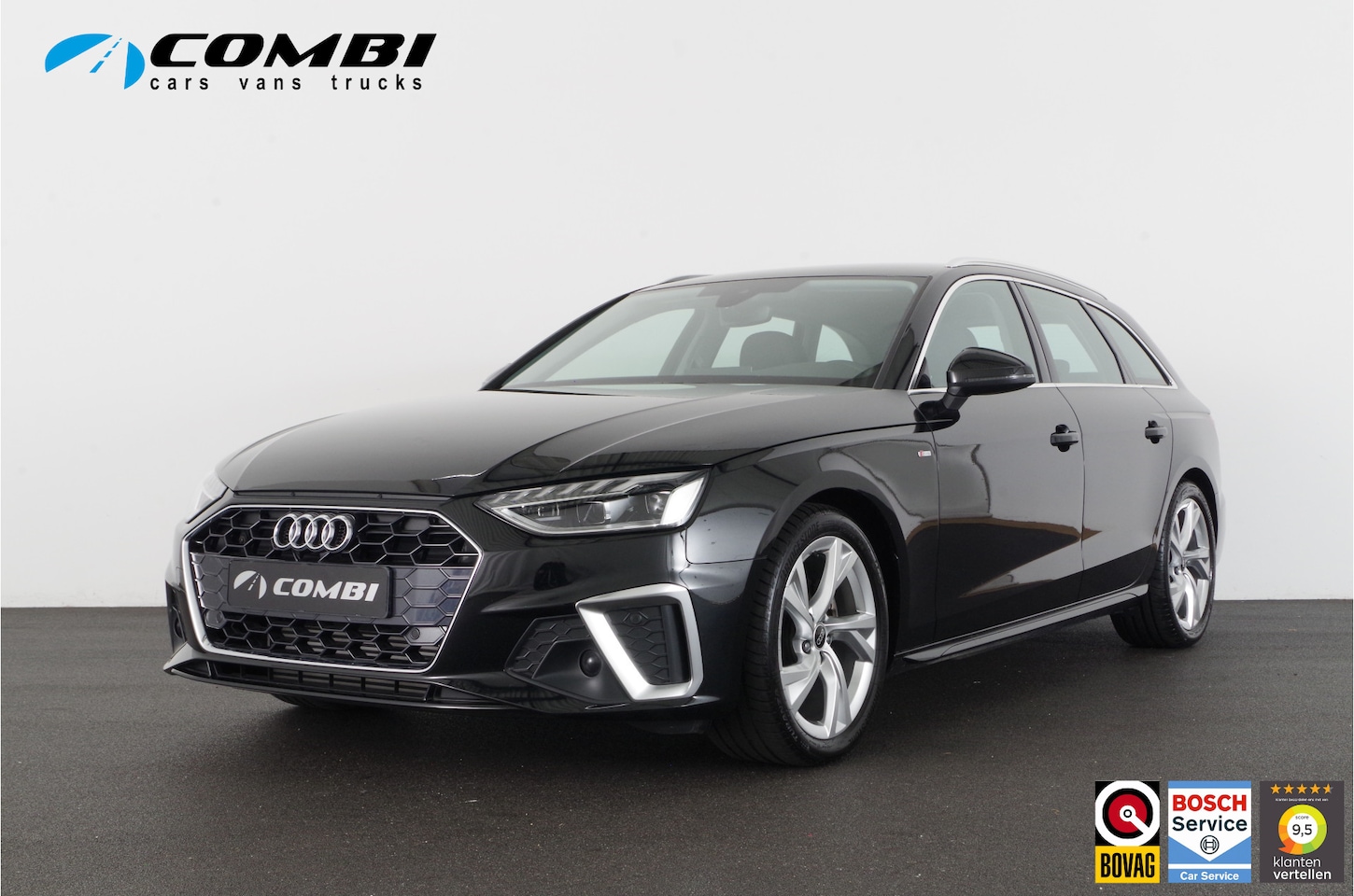 Audi A4 Avant - 35 TFSI S line > Mythos Black/Leer/Virtual cockpit/Carplay/Stoelverwarming... - AutoWereld.nl