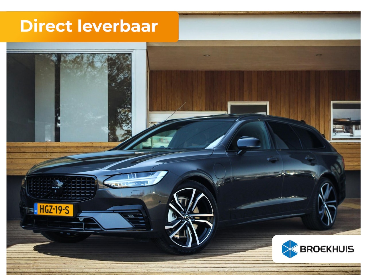 Volvo V90 - 2.0 T8 Plug-in hybrid AWD Ultra Dark T8 AWD Ultra Dark | Luchtvering | Bowers&Wilkins | Ma - AutoWereld.nl