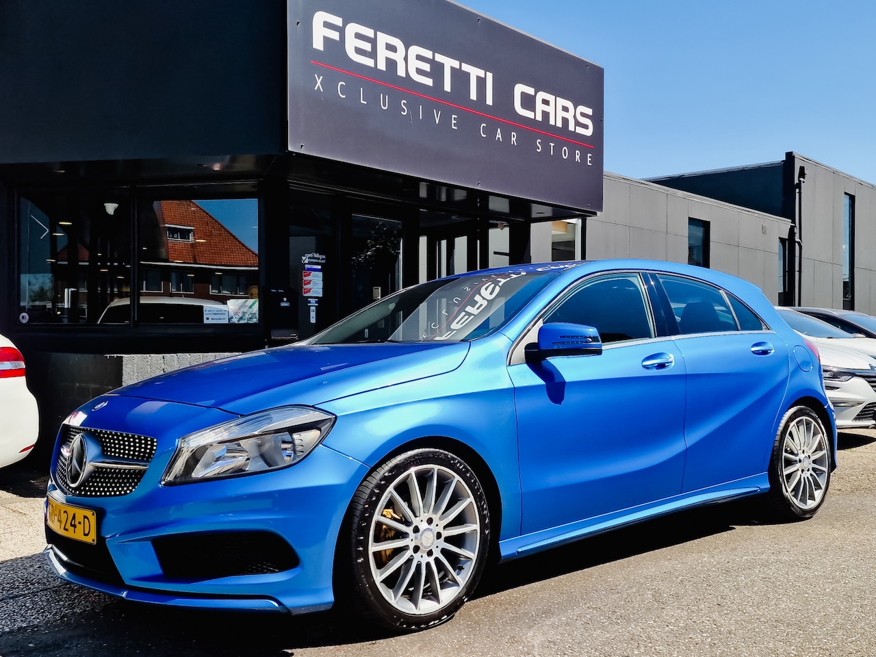 Mercedes-Benz A-klasse - 180 AMG-LINE PRESTIGE LEDER 19 INCH-LMV NAVI AIRCO PDC - AutoWereld.nl