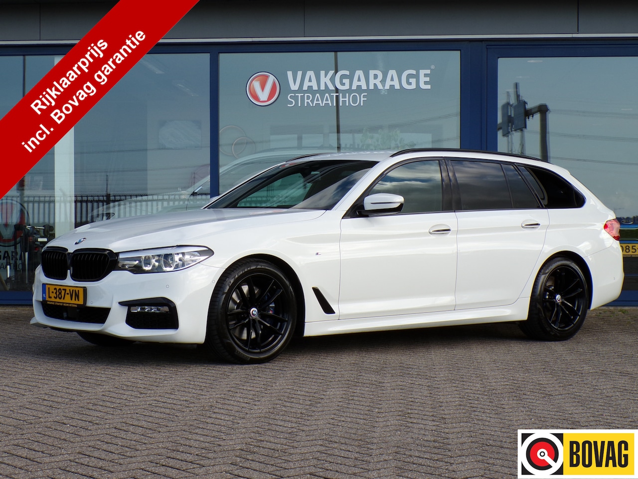 BMW 5-serie Touring - 530i High Executive M Sport 530i High Executive M-Sport, Full LED / Trekhaak / Camera + Sensoren / Stoelverwarming / 1 - AutoWereld.nl