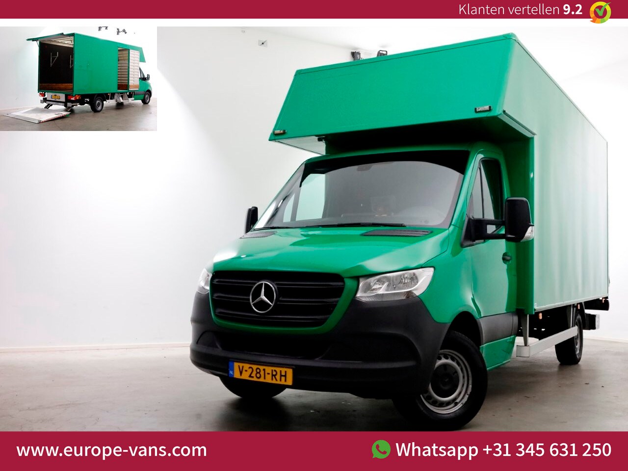 Mercedes-Benz Sprinter - 314 CDI 143pk E6 7G Automaat XXL Bakwagen met laadklep 07-2018 - AutoWereld.nl