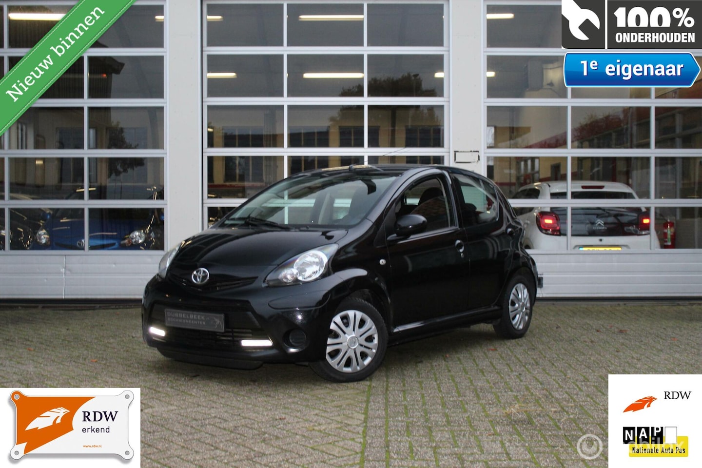 Toyota Aygo - 1.0-12V VVT-I 5-Deurs Facelift Aspiration-/Dynamic Black Ledverlichting Airconditioning Ce - AutoWereld.nl