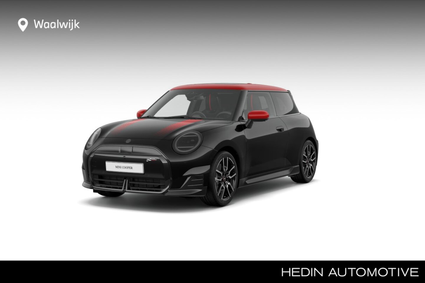 MINI Cooper - 3-deurs E | JCW TRIM | XL PAKKET | DAK- EN SPIEGELS IN ROOD + MOTORKAPSTRIPING | - AutoWereld.nl