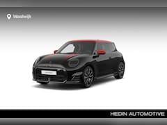 MINI Cooper - 3-deurs E | JCW TRIM | XL PAKKET | DAK- EN SPIEGELS IN ROOD + MOTORKAPSTRIPING |