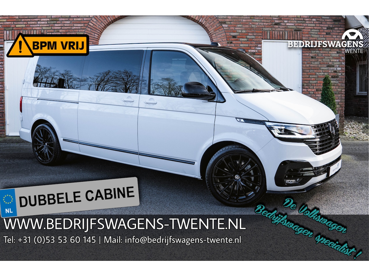 Volkswagen Transporter Caravelle - T6.1 2.0 TDI 204 PK DSG L2H1 DUB/CAB A-Deuren ACC | LED | ALPINE AUDIO | Apple Carplay/ An - AutoWereld.nl