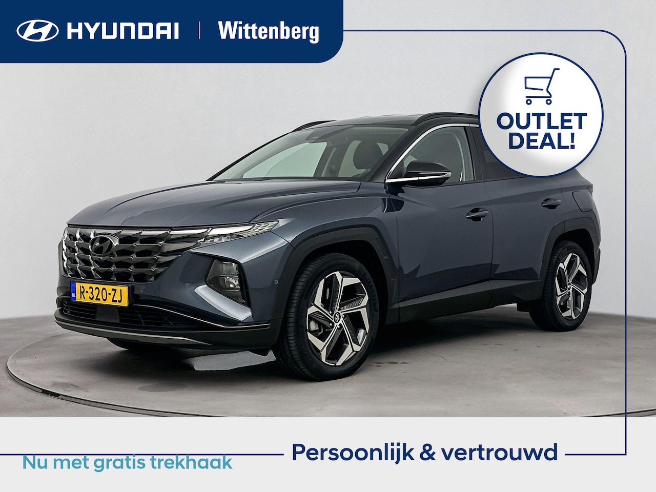 Hyundai Tucson - 1.6 T-GDI HEV Premium | OUTLETDEAL! | Tijdelijk incl. trekhaak! | Leer | El. bed. stoelen - AutoWereld.nl