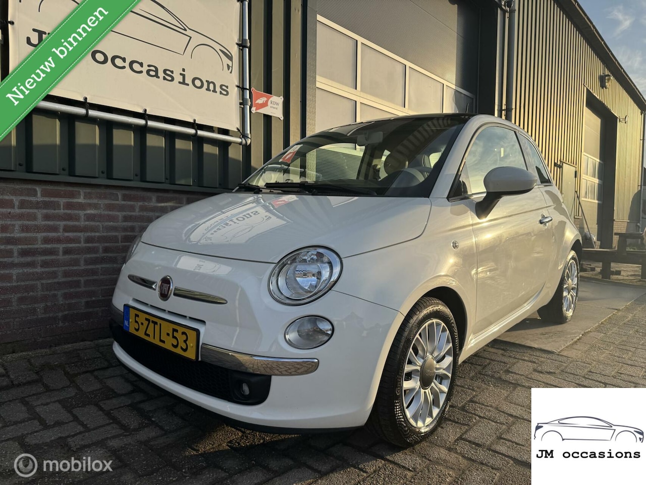 Fiat 500 - 0.9 TwinAir Turbo Perla|Pano|Airco|Bleu&me|PDC| - AutoWereld.nl