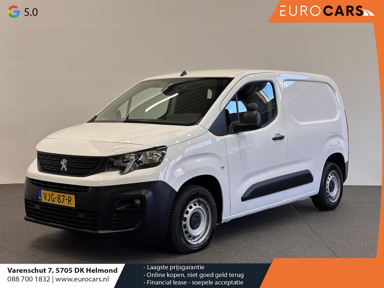 Peugeot Partner - 1.5 BlueHDI Premium Airco Carplay Navi Bluetooth Cruise Control Mistlampen voor - AutoWereld.nl