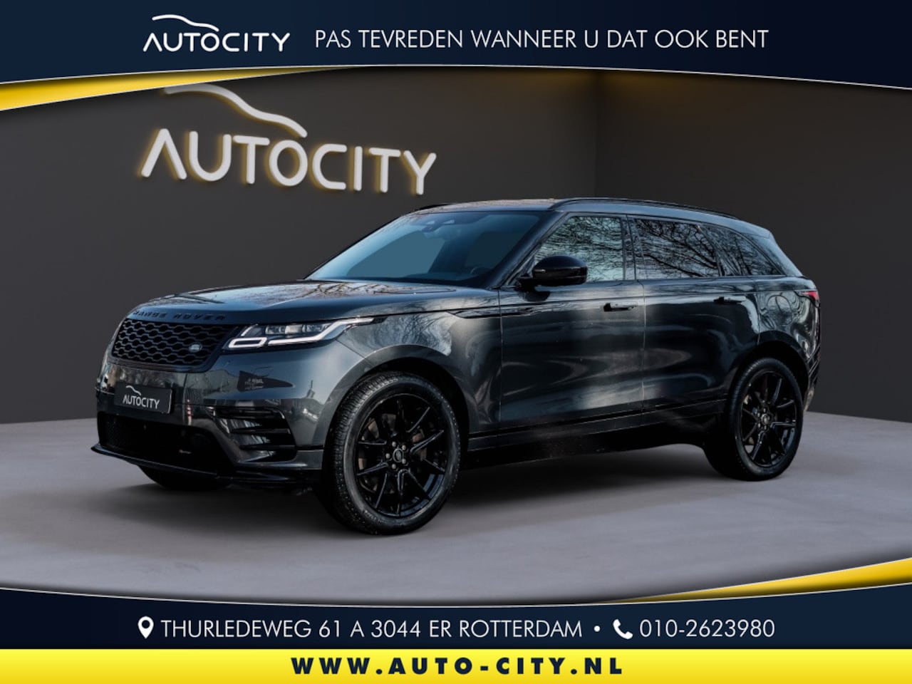 Land Rover Range Rover Velar - 2.0 P400e HSE R Dynamic Leder l Pano l Stoelventilatie l Black P - AutoWereld.nl