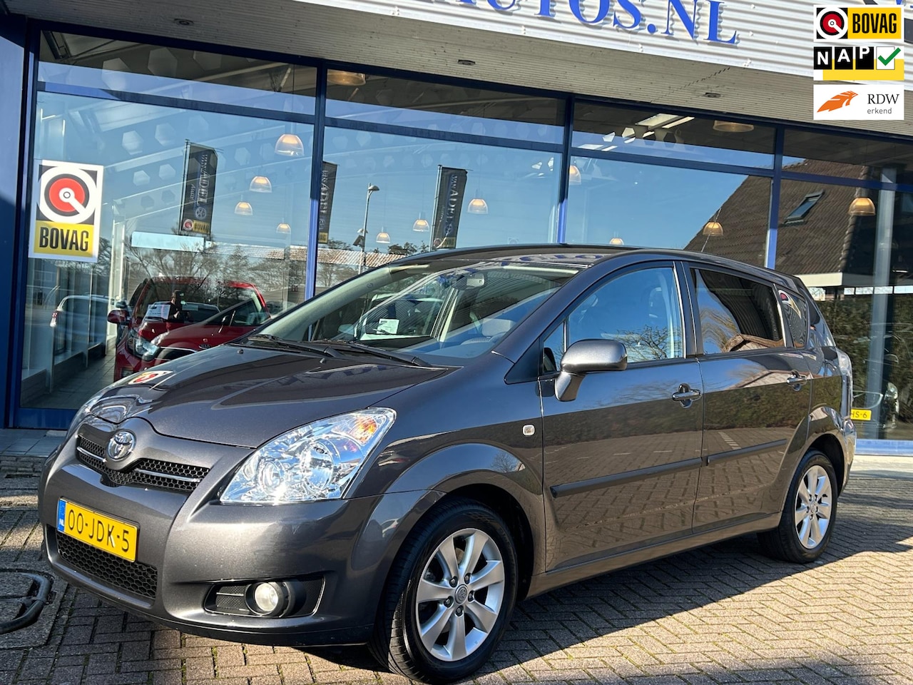 Toyota Verso - 1.8 VVT-i Luna 7pers 1e Eig! 59D-KM! Clima Cruise Park.Sens Trekhaak Volledig Dealeronderh - AutoWereld.nl