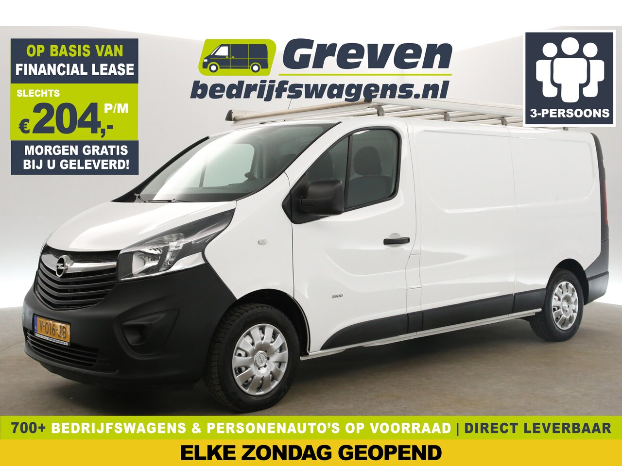 Opel Vivaro - 1.6 CDTI L2H1 Airco Cruise Navi PDC 3 Persoons LED Imperiaal Elektrpakket Trekhaak - AutoWereld.nl