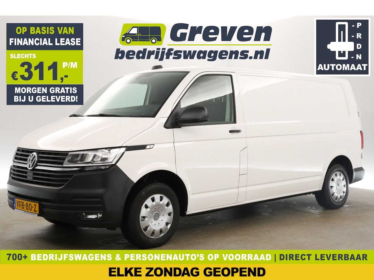 Volkswagen Transporter - 2.0 TDI L2H1 150PK DSG Automaat Airco Cruise Carplay Navigatie PDC Elektrpakket - AutoWereld.nl