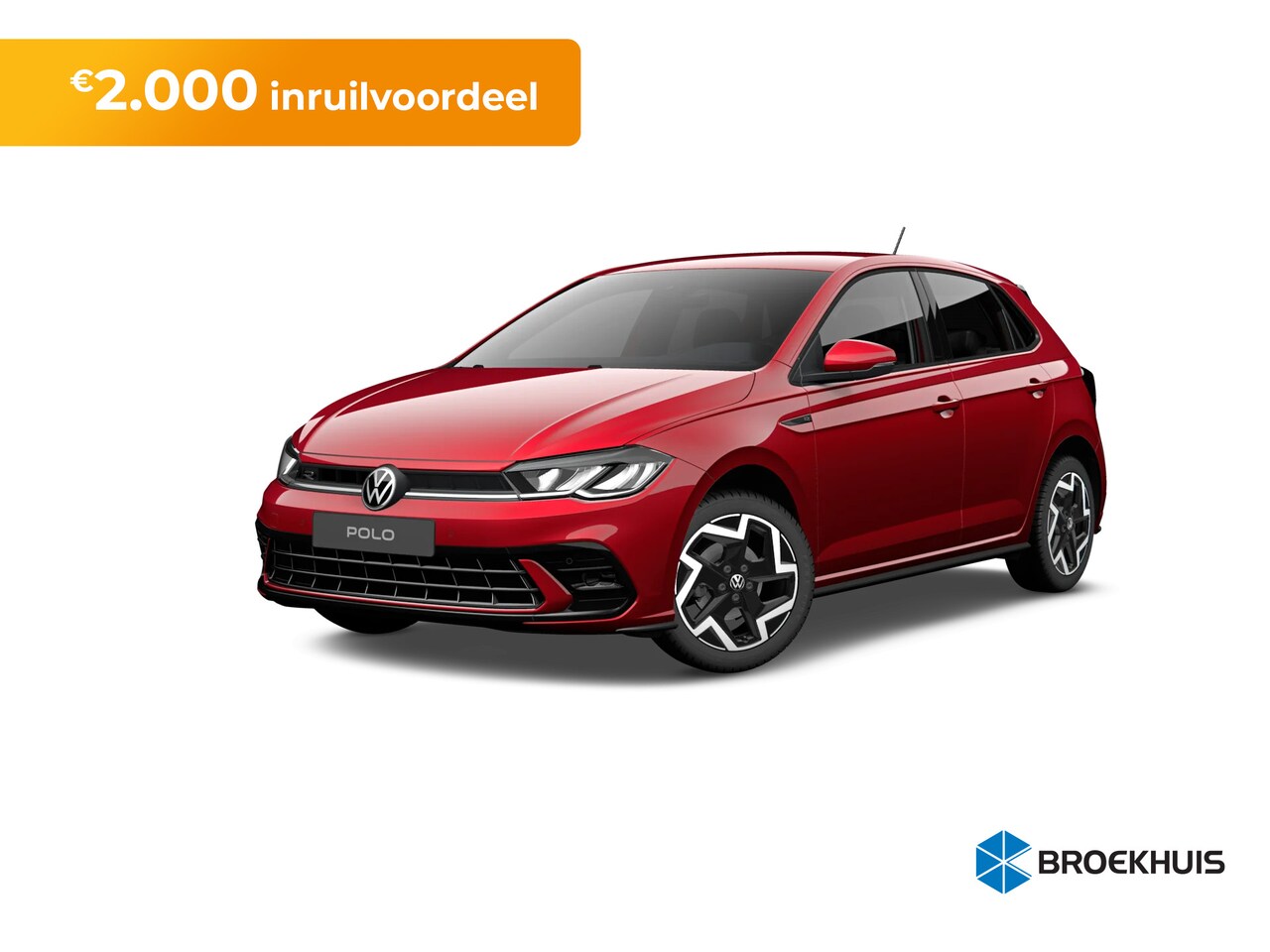 Volkswagen Polo - 1.0 TSI 95 5MT R-Line Edition | 'App-Connect' draadloze smartphone integratie | Achterlich - AutoWereld.nl