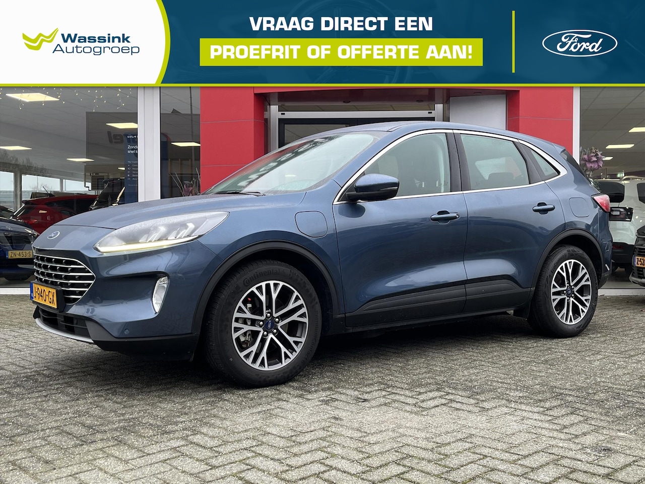 Ford Kuga - 2.5 PHEV e-CVT 225pk Titanium | Climatronic | Parkeersensoren voor en achter | Navigatie | - AutoWereld.nl