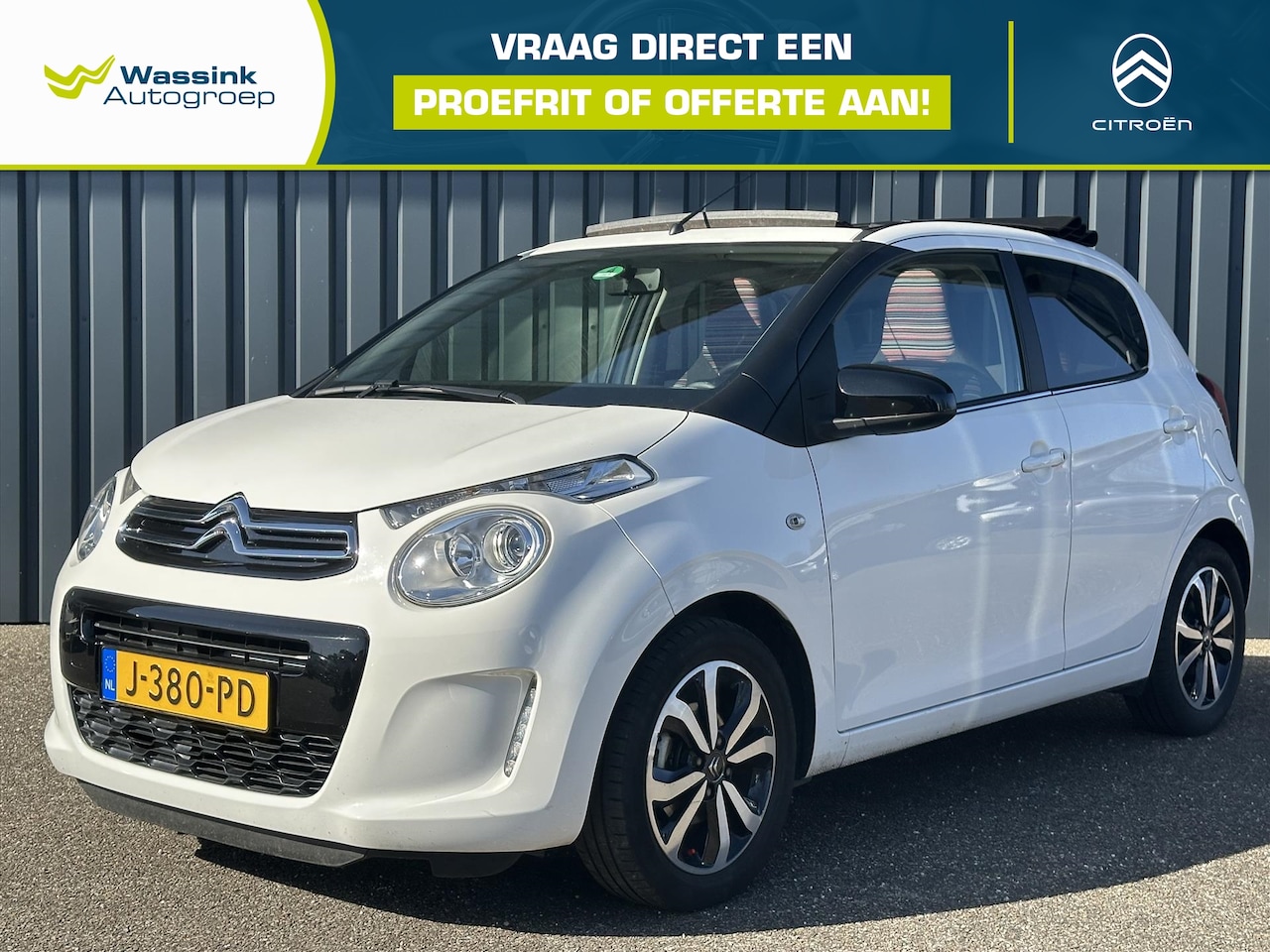 Citroën C1 - Shine Cabrio I Pack Comfort Plus I Carplay I Camera I Cruise Control I 15" LM Velg I - AutoWereld.nl